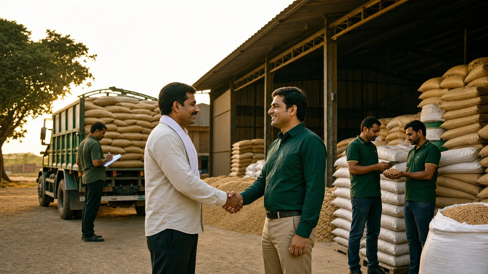 Nutriveta dealer and field representative planning local supply