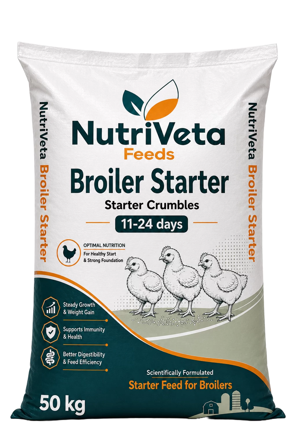 Nutriveta Broiler Starter feed bag